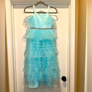 Teal Blue Party Dress